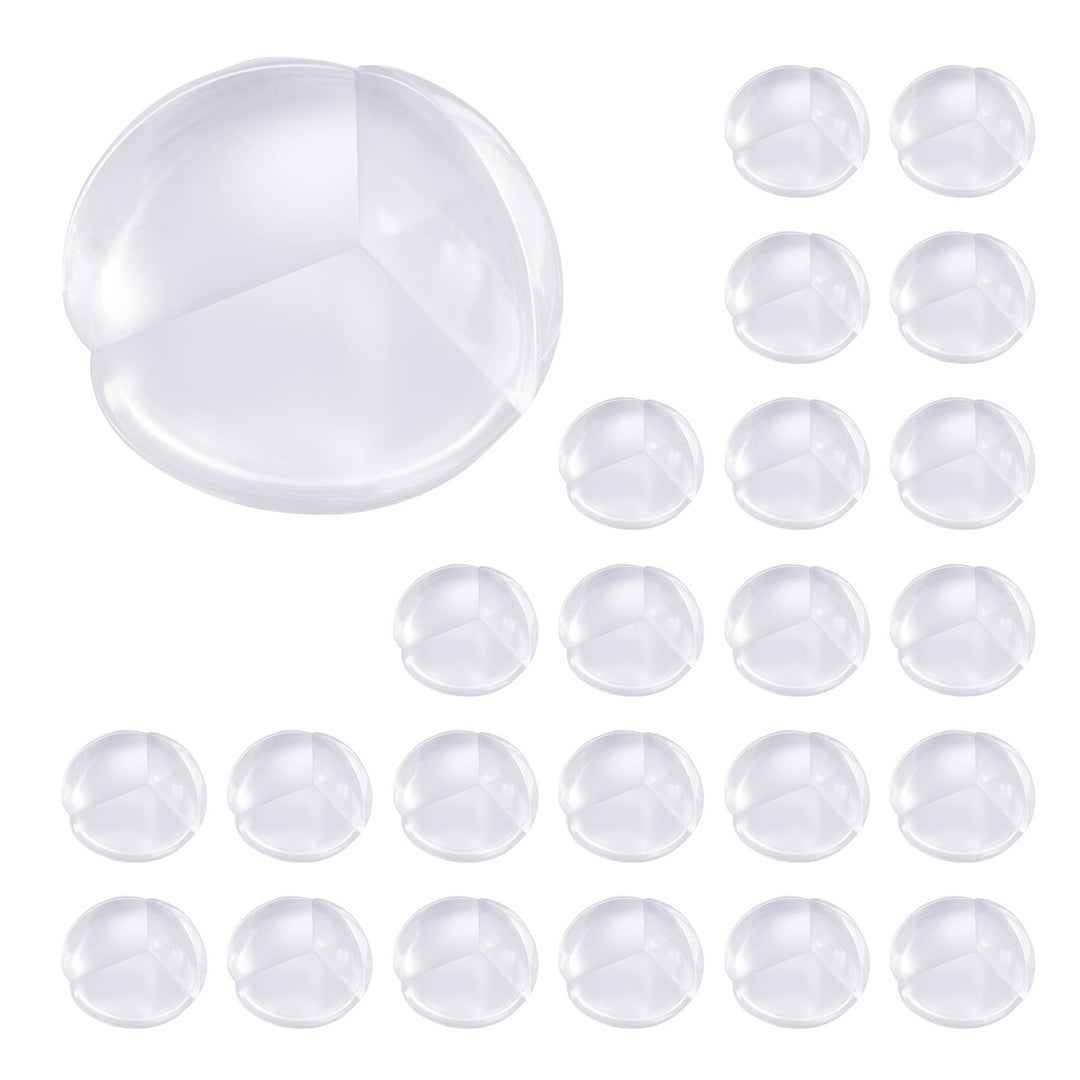 Corner Protectors Baby Proofing, 24 Pack, Clear &amp; Transparent Table Corner Guards Covers For Baby Safety, 1.34-inch Depth, 0.28-inch Thickness, Strong Adhesive, Cushion For Furniture Sharp Edges
