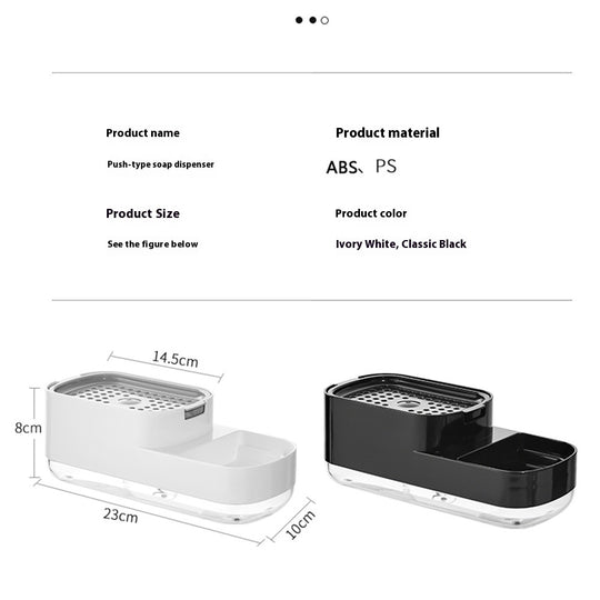 Kitchen Press Type Soap Lye Box Manual Soap Dispenser