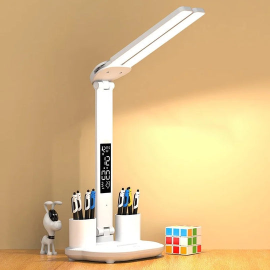 2025 Cute Desk Lamps for Home Office,Adjustable Eye Protection Modern LED Desk for College Dormitory,Bedside,Office,3 Mode,Night Light for Bedroom