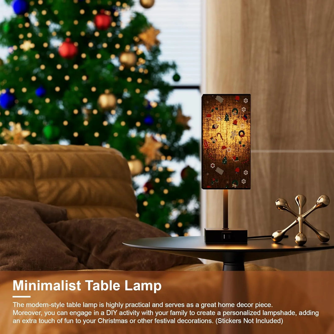 Bedside Table Lamps Set of 2, Touch Bedroom Lamp with USB C+A Charging Ports, 3 Way Dimmable Lamps for Night Stands, LED Bulbs Included