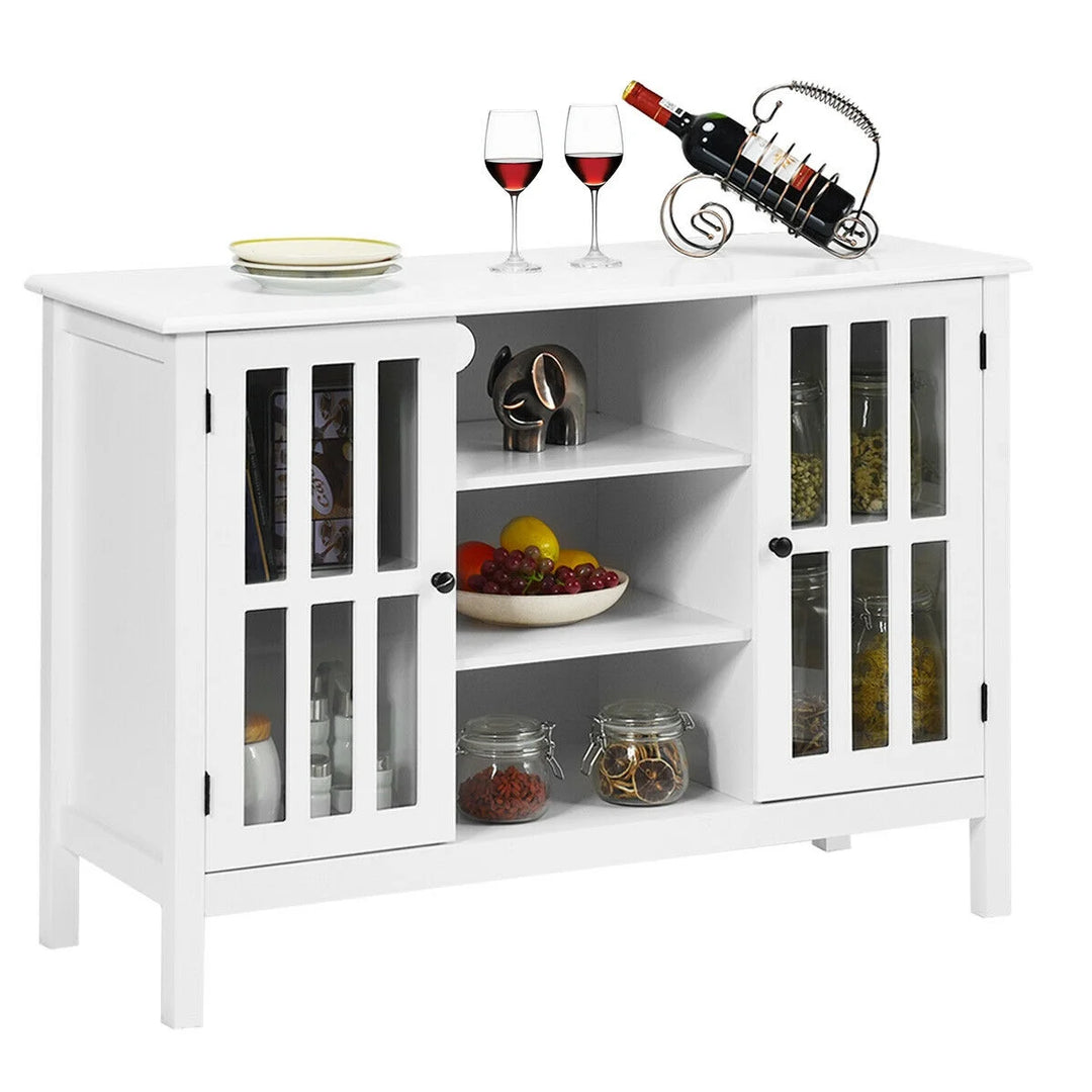 Wood TV Stand Entertainment Media Center Console for TV up to 50&