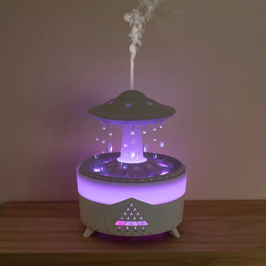 New UFO Raindrop Humidifier Water Drop Air Humidifier USB Aromatherapy Essential Oils Aroma Air Diffuser Household Mist Maker Home Decor