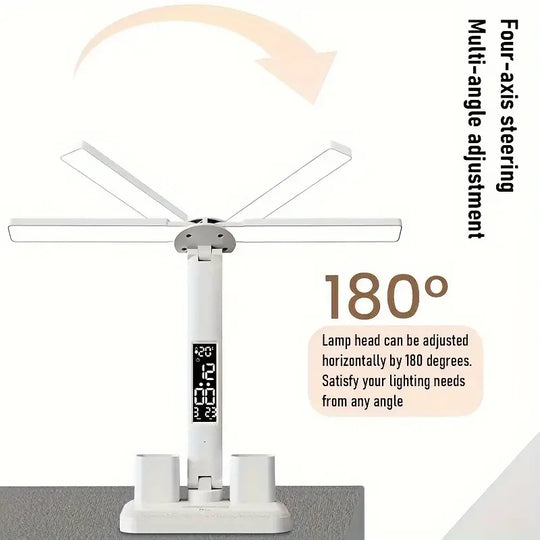 2025 Cute Desk Lamps for Home Office,Adjustable Eye Protection Modern LED Desk for College Dormitory,Bedside,Office,3 Mode,Night Light for Bedroom