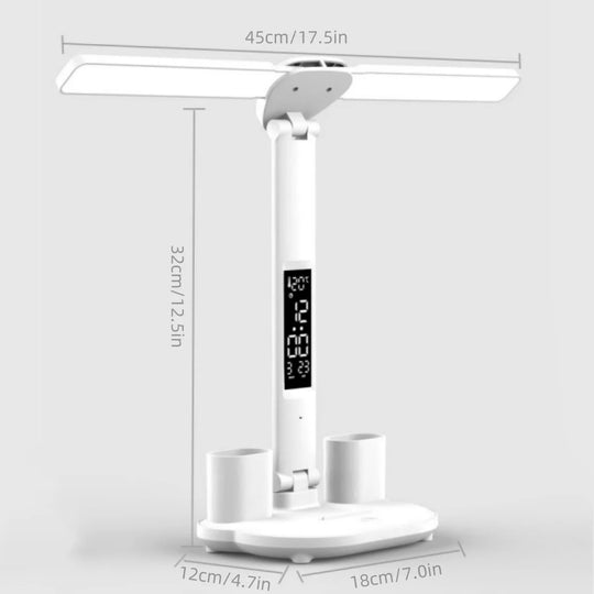 2025 Cute Desk Lamps for Home Office,Adjustable Eye Protection Modern LED Desk for College Dormitory,Bedside,Office,3 Mode,Night Light for Bedroom