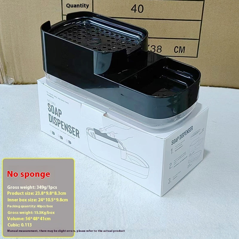 Kitchen Press Type Soap Lye Box Manual Soap Dispenser
