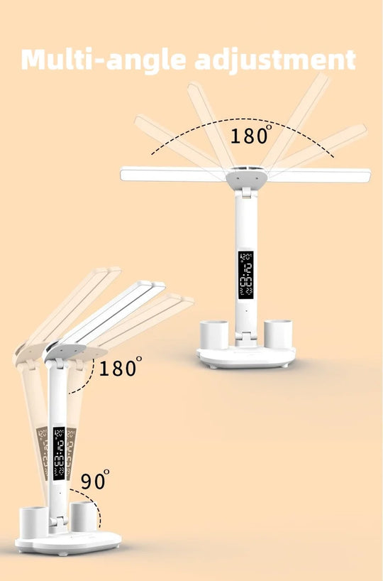 2025 Cute Desk Lamps for Home Office,Adjustable Eye Protection Modern LED Desk for College Dormitory,Bedside,Office,3 Mode,Night Light for Bedroom