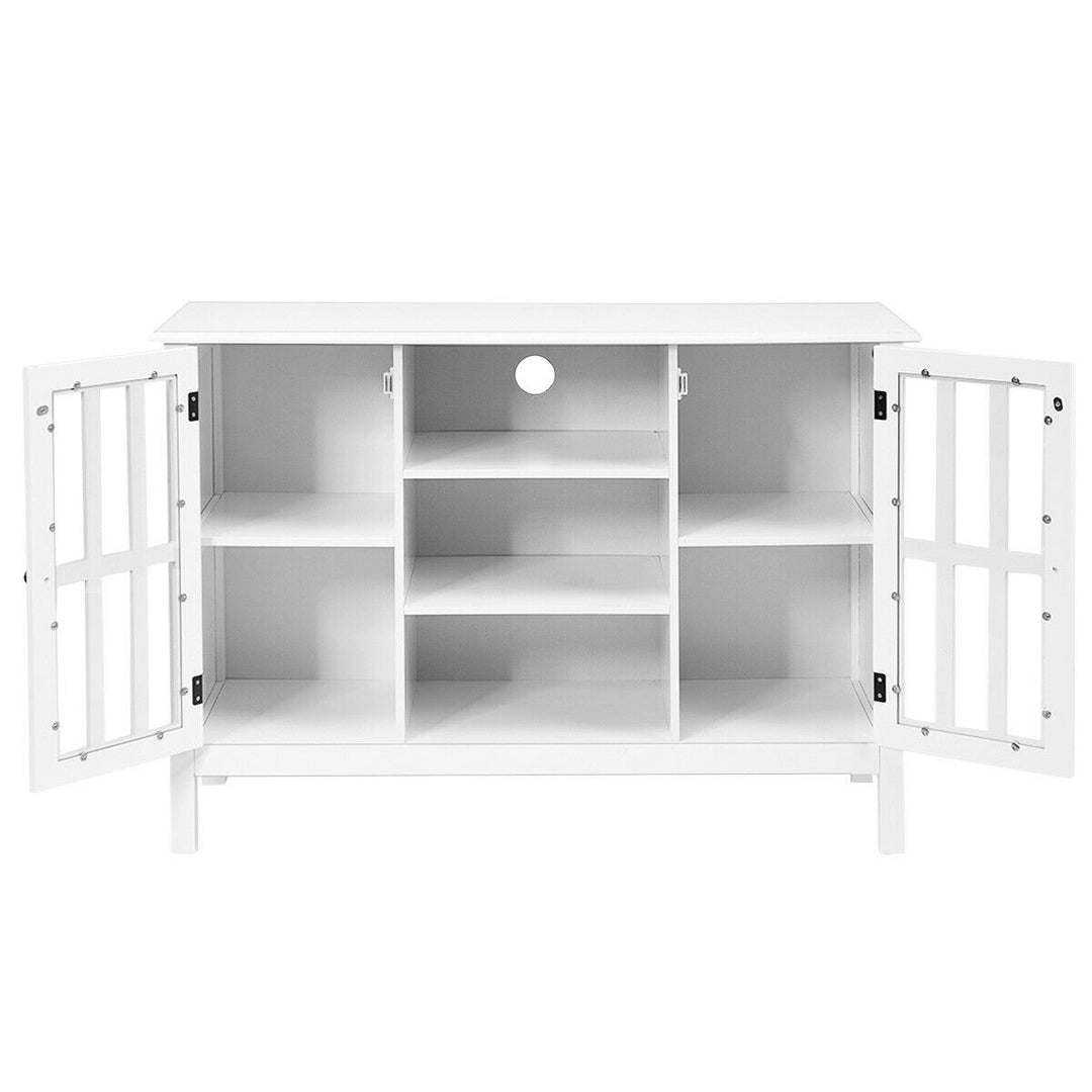Wood TV Stand Entertainment Media Center Console for TV up to 50&