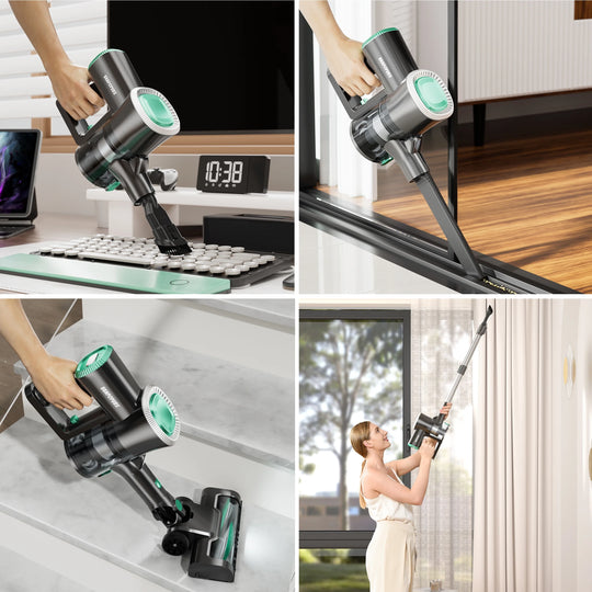 Cordless Vacuum Cleaner, Lightweight Cordless Stick Vacuum Cleaner for Pet Hair Carpet Floor,Wc02