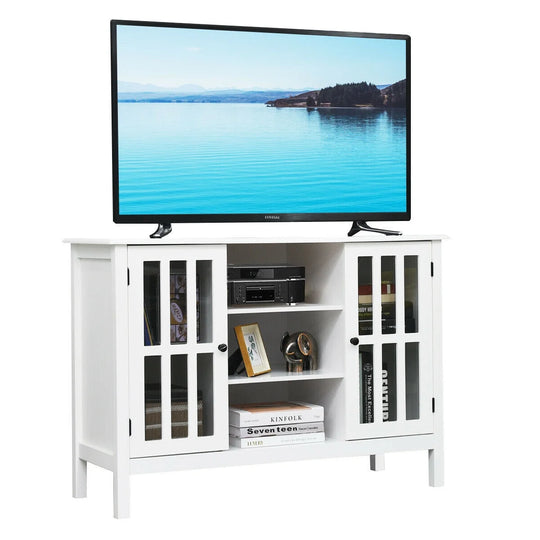 Wood TV Stand Entertainment Media Center Console for TV up to 50&